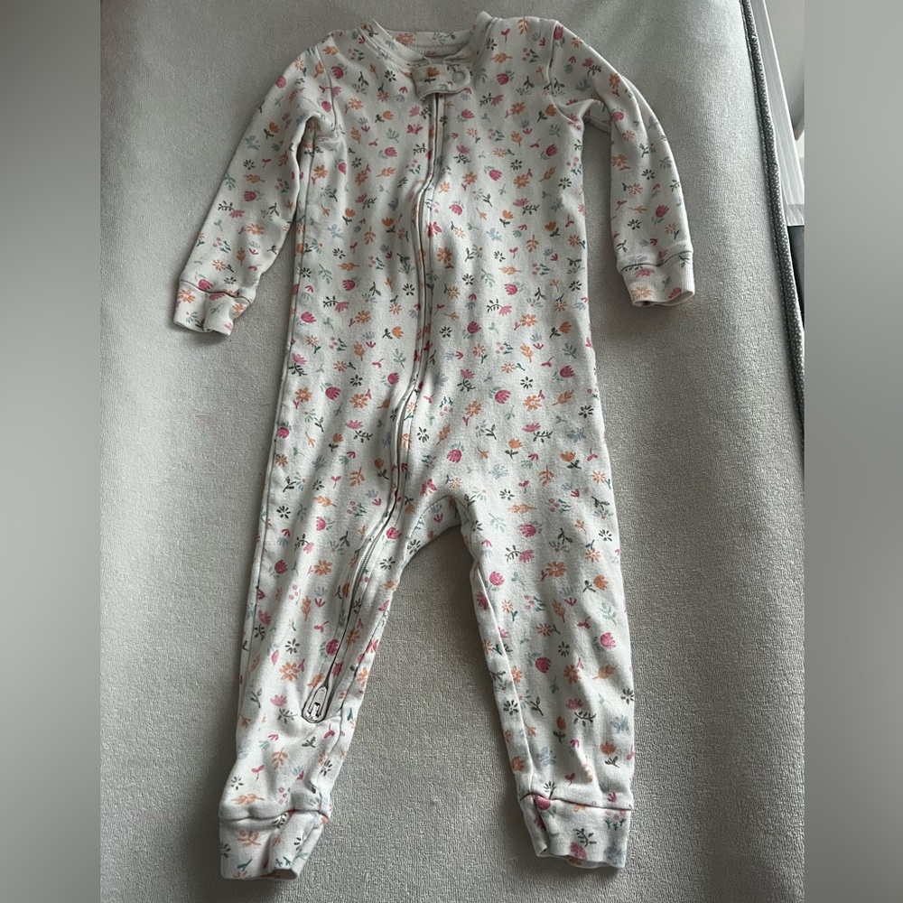 Carter's Floral Print Kids Footless Pajama